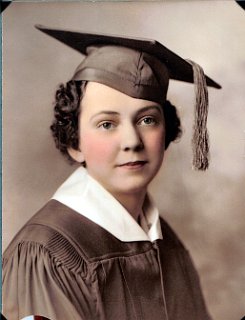 Helen Roethlisberger's high school graduation photograph, circa 1935.